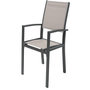Voir la diapositive 4 : Habitat et Jardin Salon de jardin repas extensible  Lagos  - 200/320 x 105 x 76 cm - 12 chaises - Taupe
