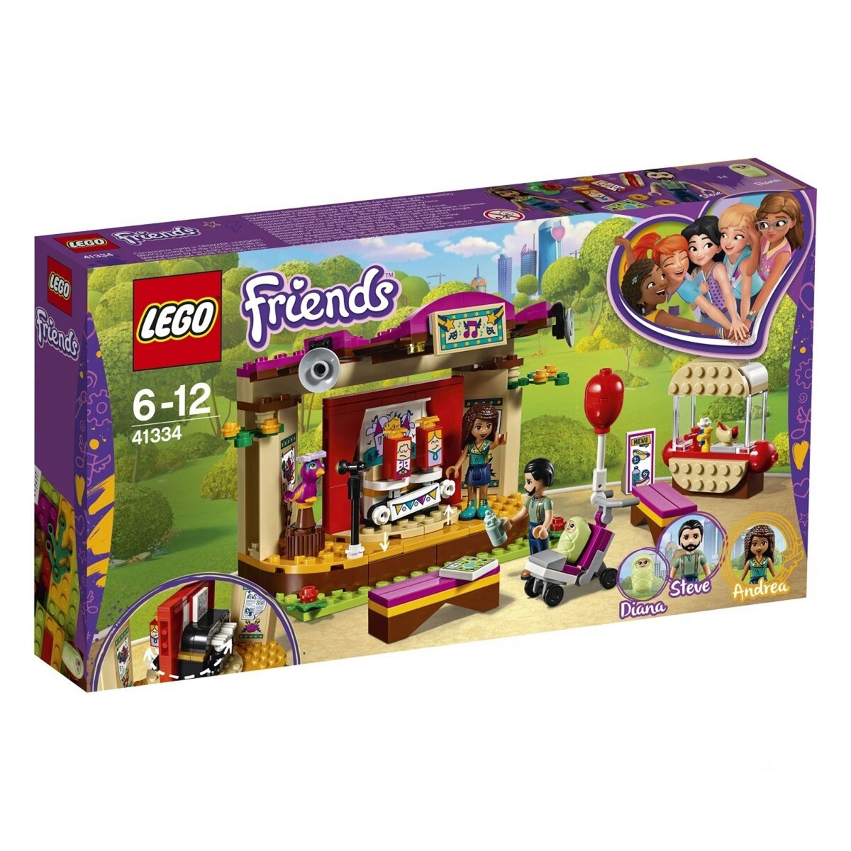 LEGO Friends 41334 - La scène de spectacle d'Andréa