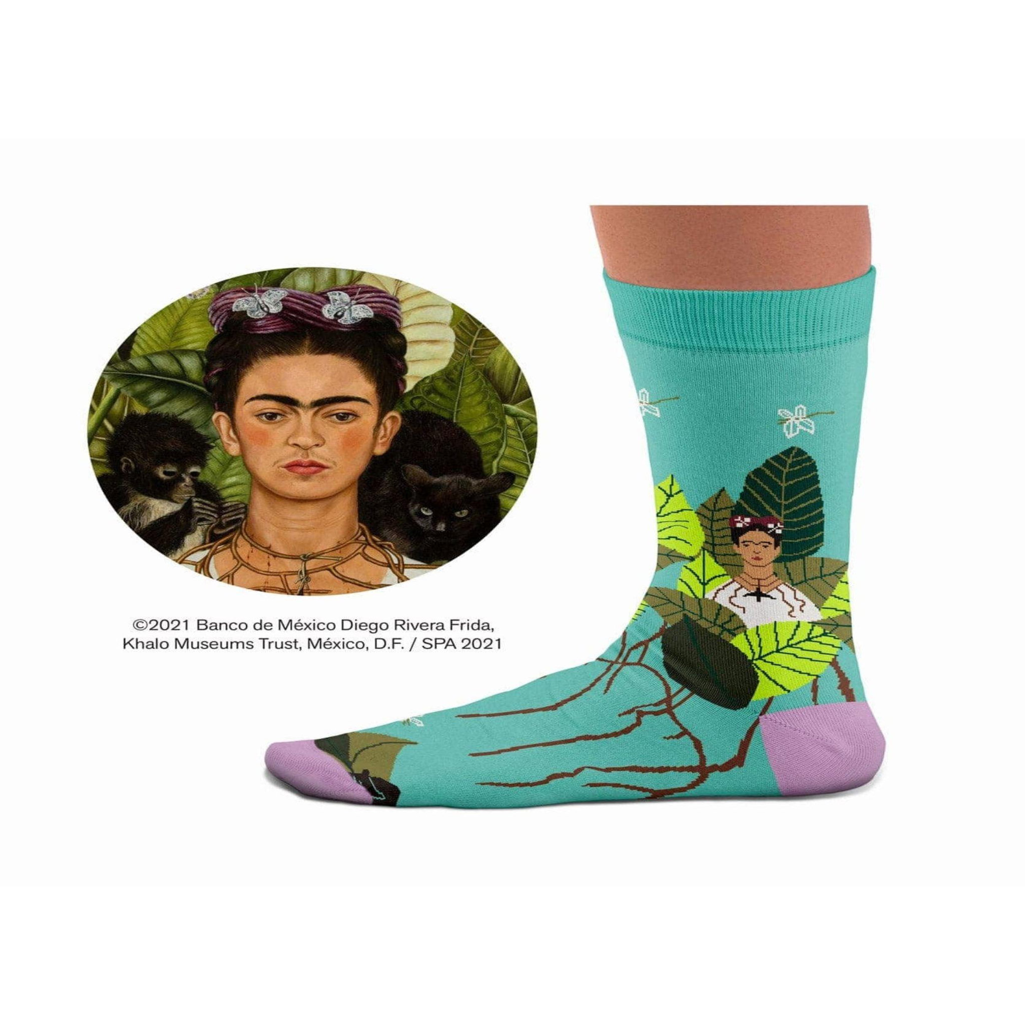 Voir la diapositive 4 : SOCK AFFAIRS Chaussettes frida kahlo autoportrait