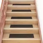 VIDAXL Tapis d'escalier autocollants Rectangulaire 15 pcs 76x20 cm