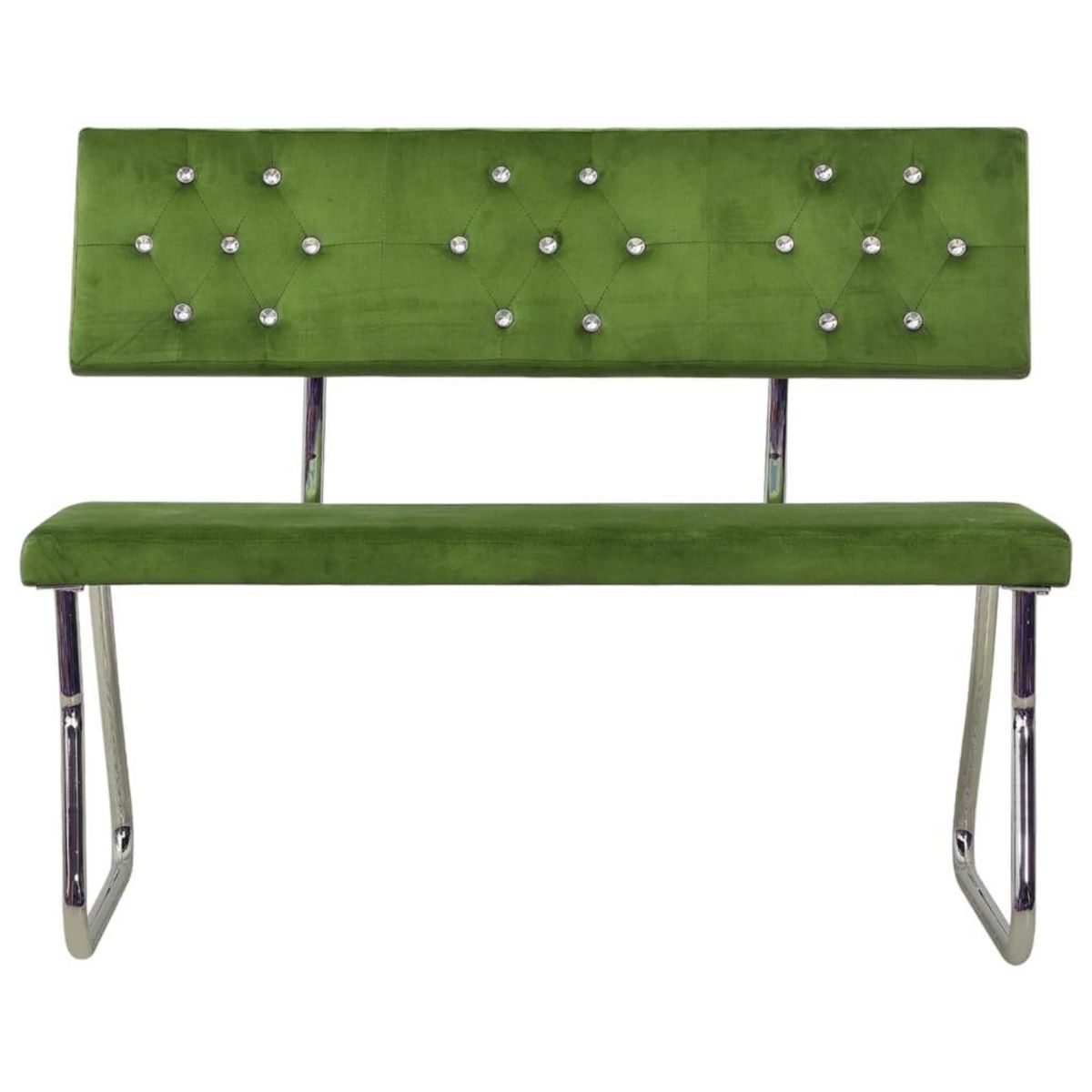 VIDAXL Banc 110 cm Vert clair Velours