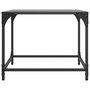 Voir la diapositive 5 : VIDAXL Table basse avec dessus en verre noir 50x50x40 cm acier