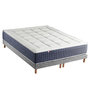 Voir la diapositive 1 : IDLITERIE Ensemble Matelas Ressort 7 zones + Mémoire de forme + Sommier KING STYLE Fabriqué en France