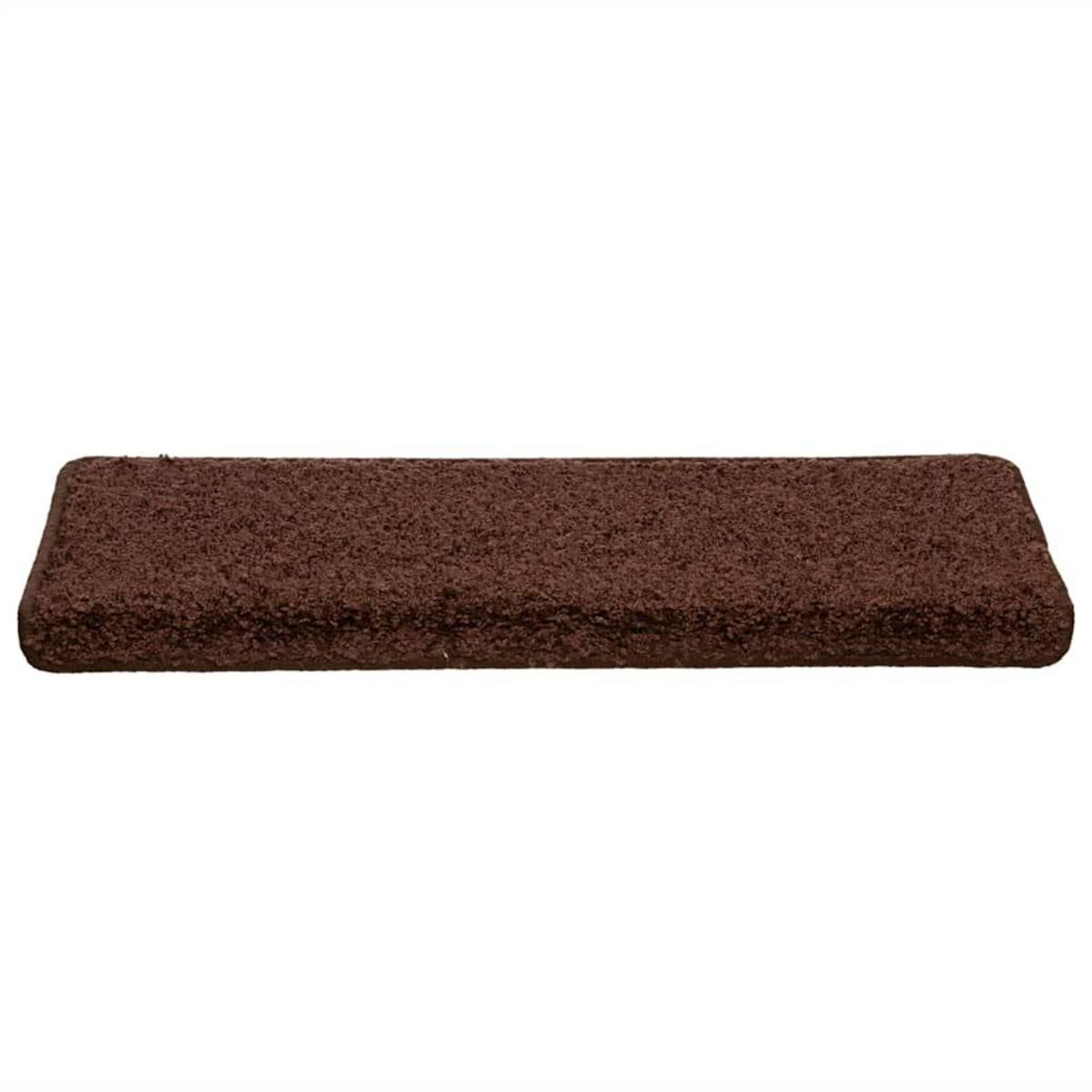 VIDAXL Tapis d'escalier 30 pcs 65x21x4 cm Marron