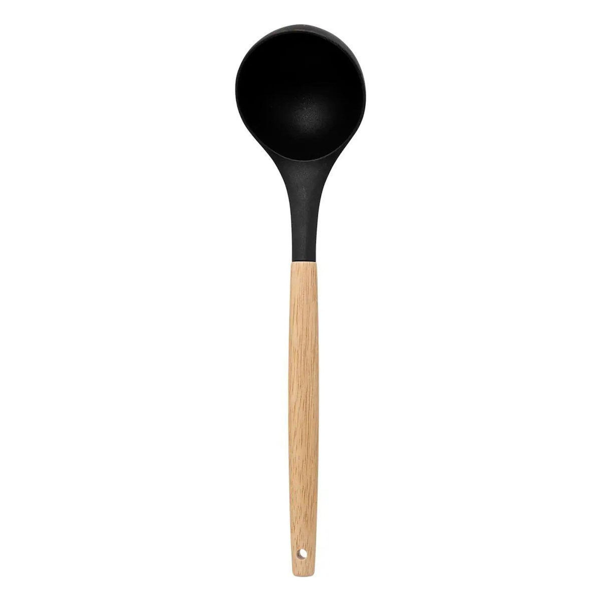 FIVE Lot de 7 Ustensiles avec Pot  Acacia  30cm Noir