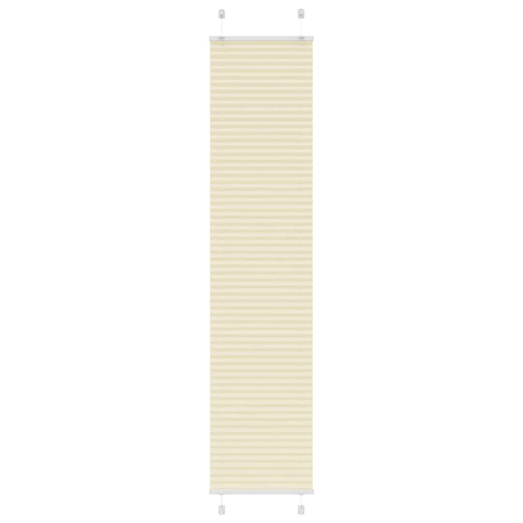 VIDAXL Store plisse creme 45x200 cm largeur du tissu 44,4 cm polyester