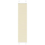 VIDAXL Store plisse creme 45x200 cm largeur du tissu 44,4 cm polyester
