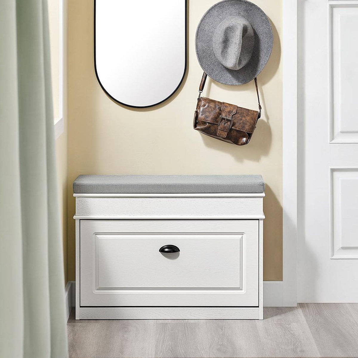 SOBUY SoBuy - Banc de Rangement à Chaussures avec Un Tiroir - Classique - FSR82-L