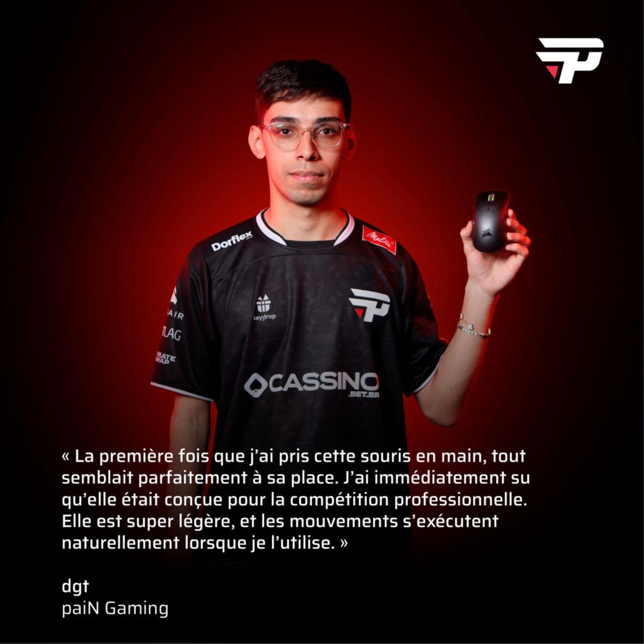 Voir la diapositive 4 : Corsair Souris gamer sans fil sabre v2 pro ultralight wireless