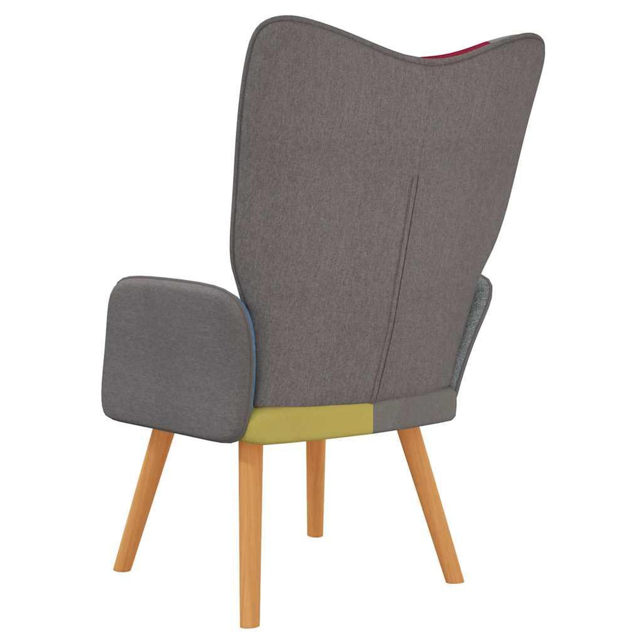 Voir la diapositive 5 : VIDAXL Chaise de relaxation Patchwork Tissu