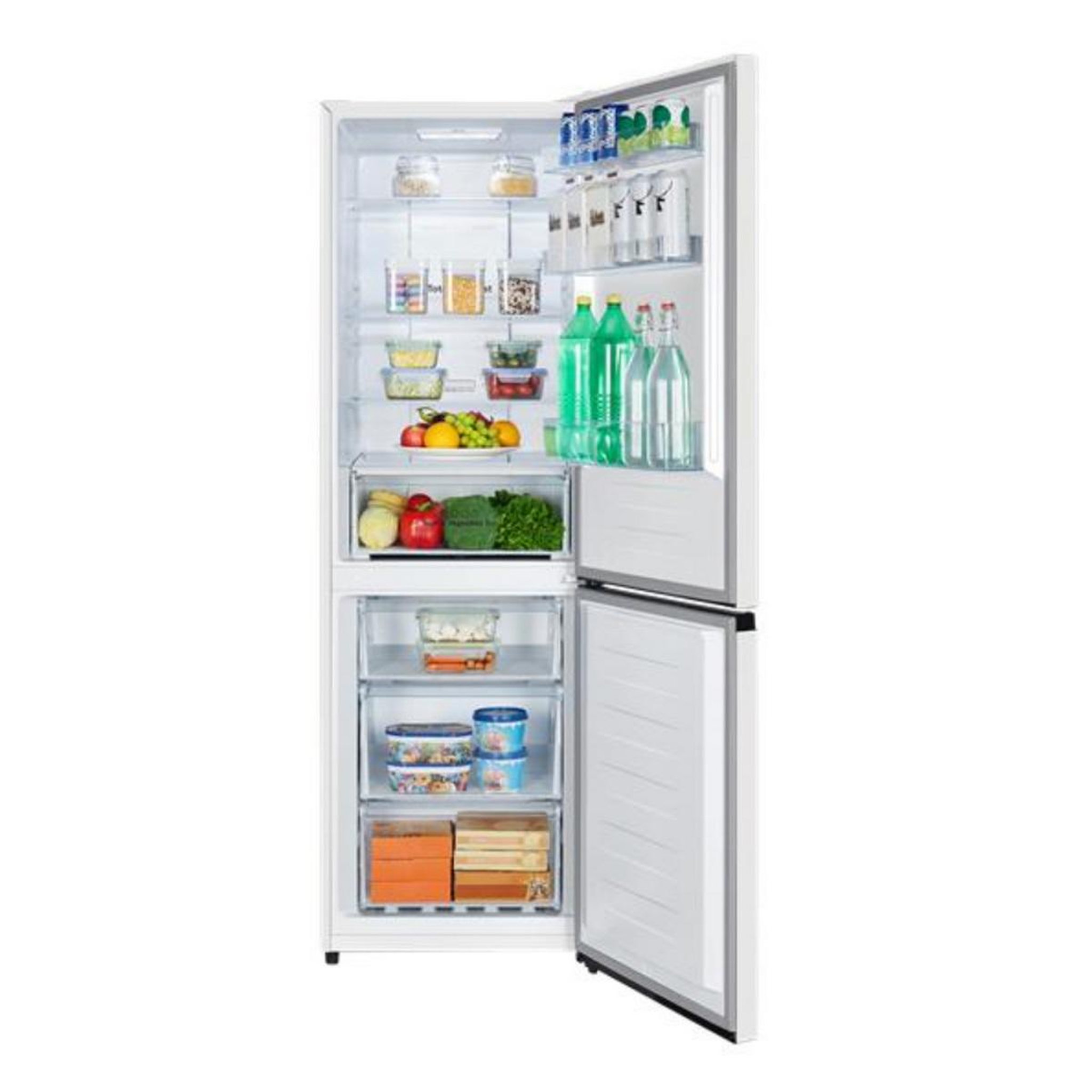 Voir la diapositive 3 : Hisense Réfrigérateur combiné 60cm 304l blanc - fcn300awe1