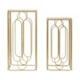 Voir la diapositive 3 : Paris Prix Lot de 2 Tables d'Appoint Gigogne Carrée  Arty  70cm Or