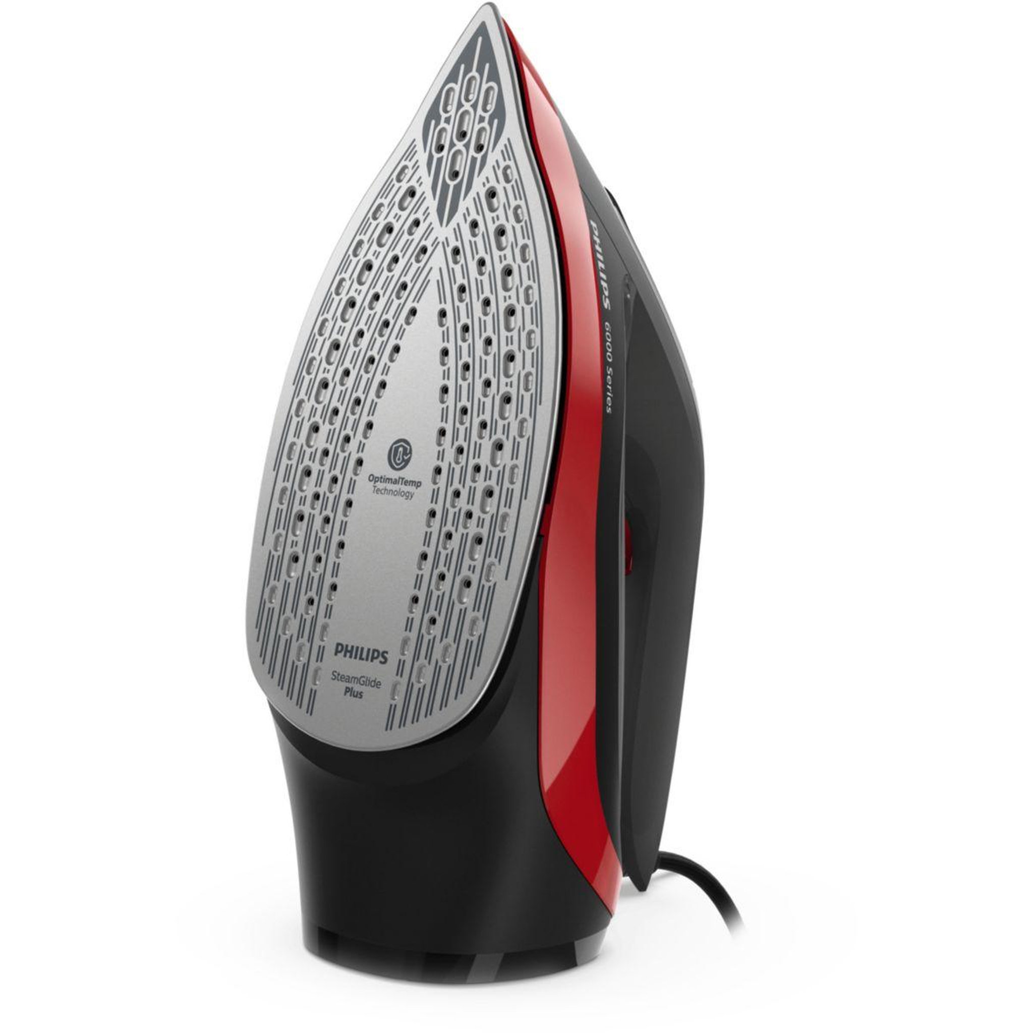 Voir la diapositive 2 : Philips Fer à repasser DST6130/40 fer à vapeur Série 6000 Noir/Rouge, 2600W