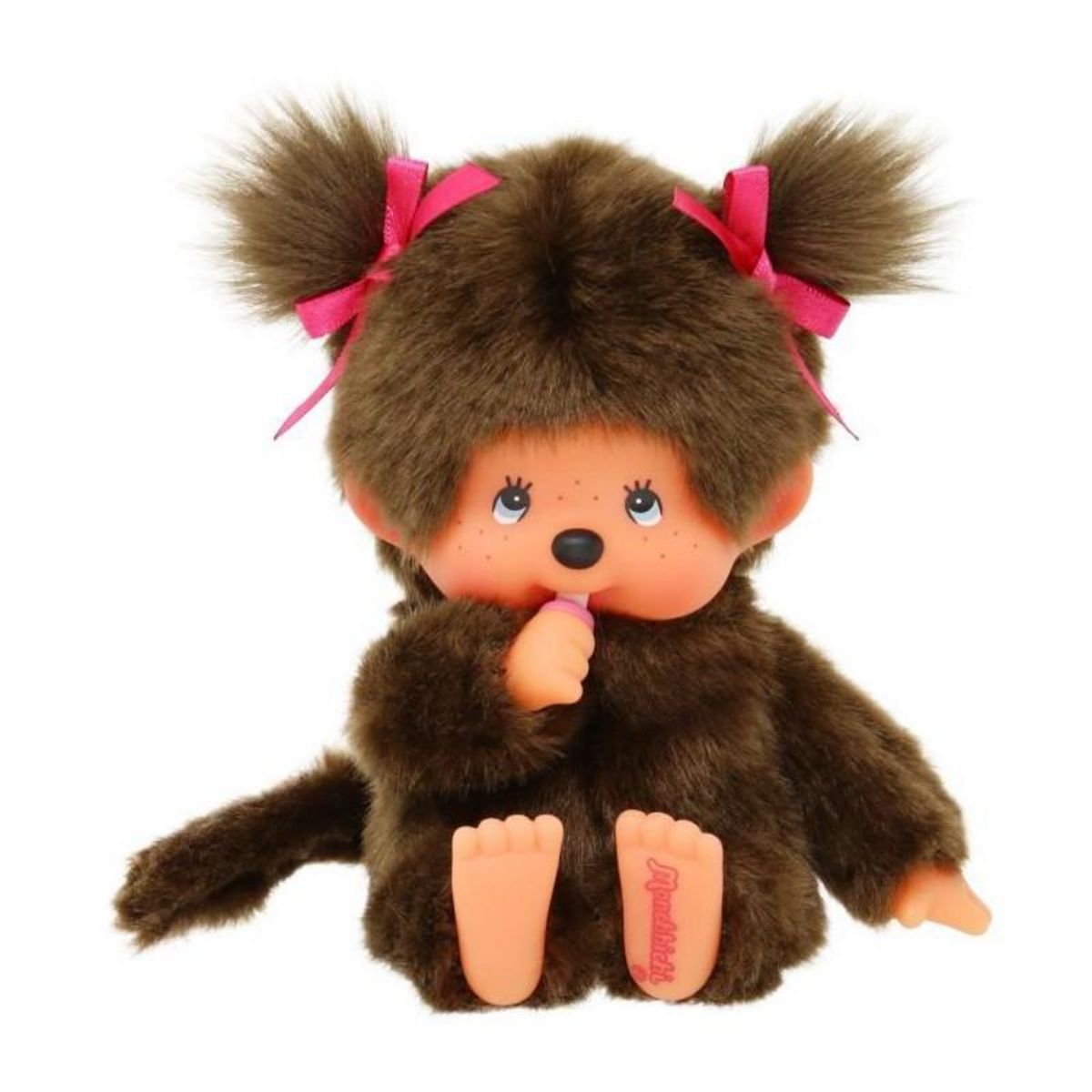 BANDAI Peluche singe - BANDAI - Peluche l'Original Fille - Monchhichi - 20 cm