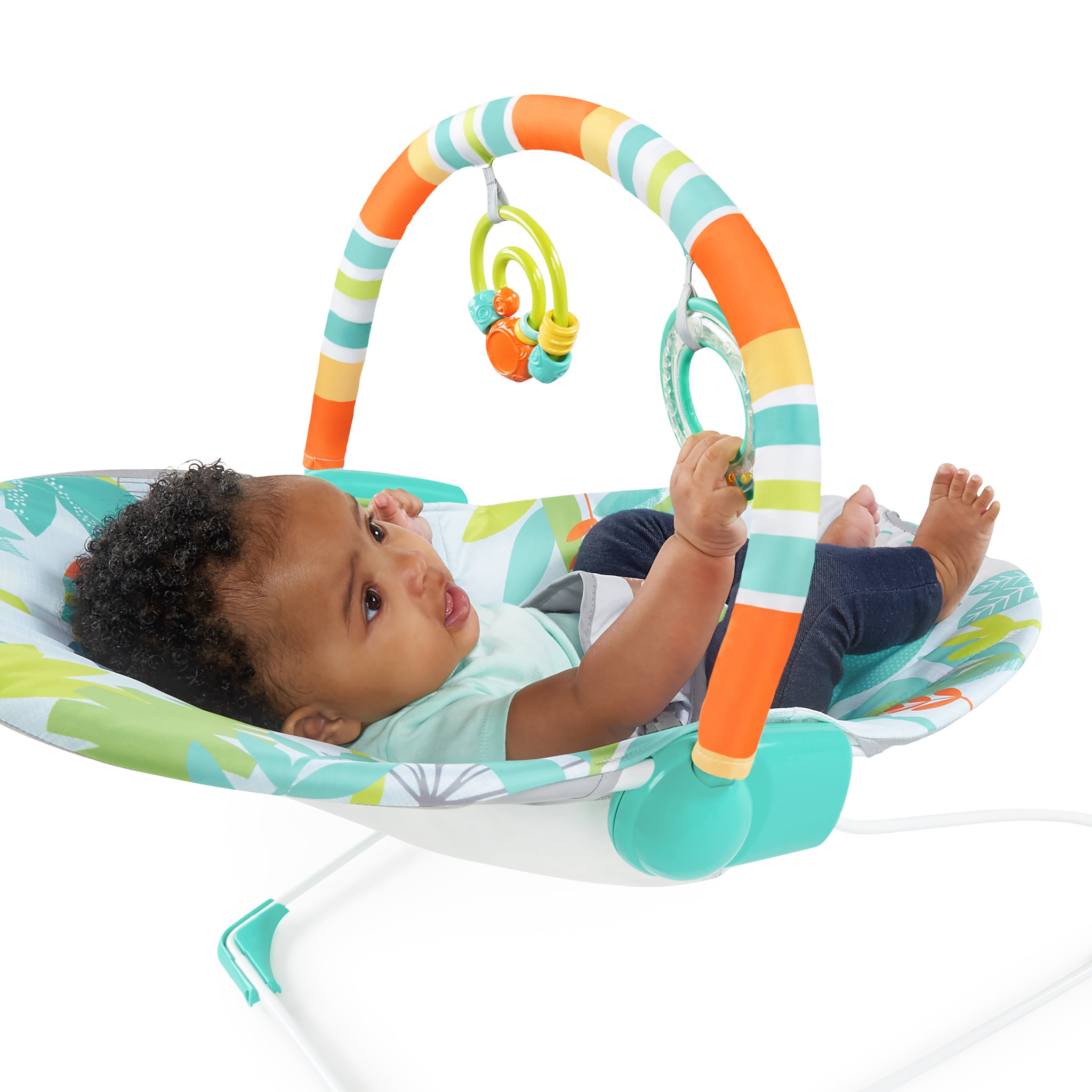 Voir la diapositive 6 : Bright Starts Transat bébé vibrant Rainforest Vibes