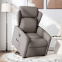 Voir la diapositive 2 : VIDAXL Fauteuil inclinable electrique taupe tissu