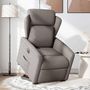 Voir la diapositive 2 : VIDAXL Fauteuil inclinable electrique taupe tissu
