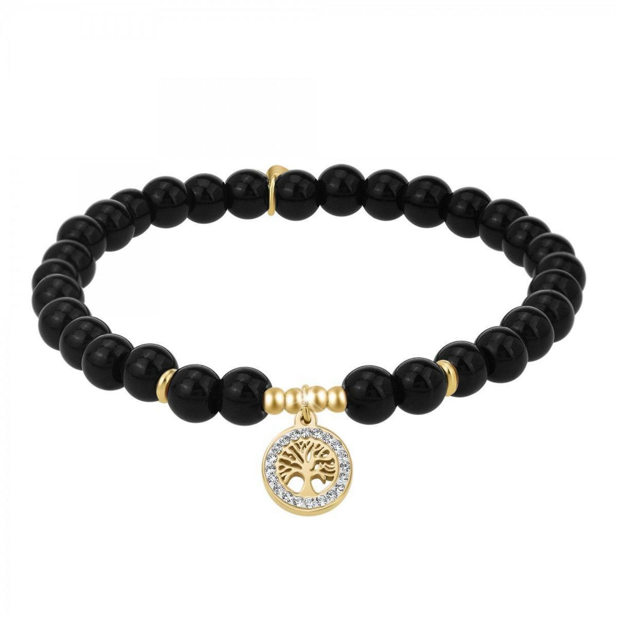 SC BOHEME Bracelet arbre de vie par SC Bohème orné de perles noires