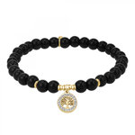 SC BOHEME Bracelet arbre de vie par SC Bohème orné de perles noires