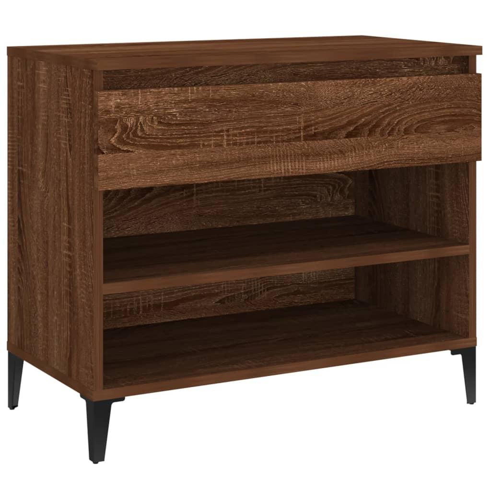 Voir la diapositive 2 : VIDAXL Armoire a chaussures Chene marron 70x36x60 cm Bois d'ingenierie