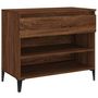 Voir la diapositive 2 : VIDAXL Armoire a chaussures Chene marron 70x36x60 cm Bois d'ingenierie