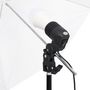 Voir la diapositive 5 : VIDAXL Kit d'eclairage de studio avec toiles de fond et parapluies