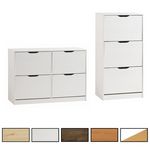 IDIMEX Meuble à chaussures en pin BASIL. Coloris disponibles : Marron, Blanc