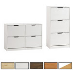 IDIMEX Meuble à chaussures en pin BASIL. Coloris disponibles : Marron, Blanc