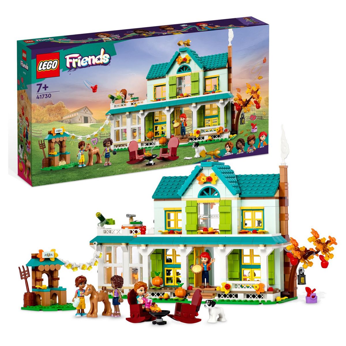 LEGO Friends 41730 La maison d'Autumn, Jouet de Poupées avec Accessoires, Animaux & Mini-Poupée Mia