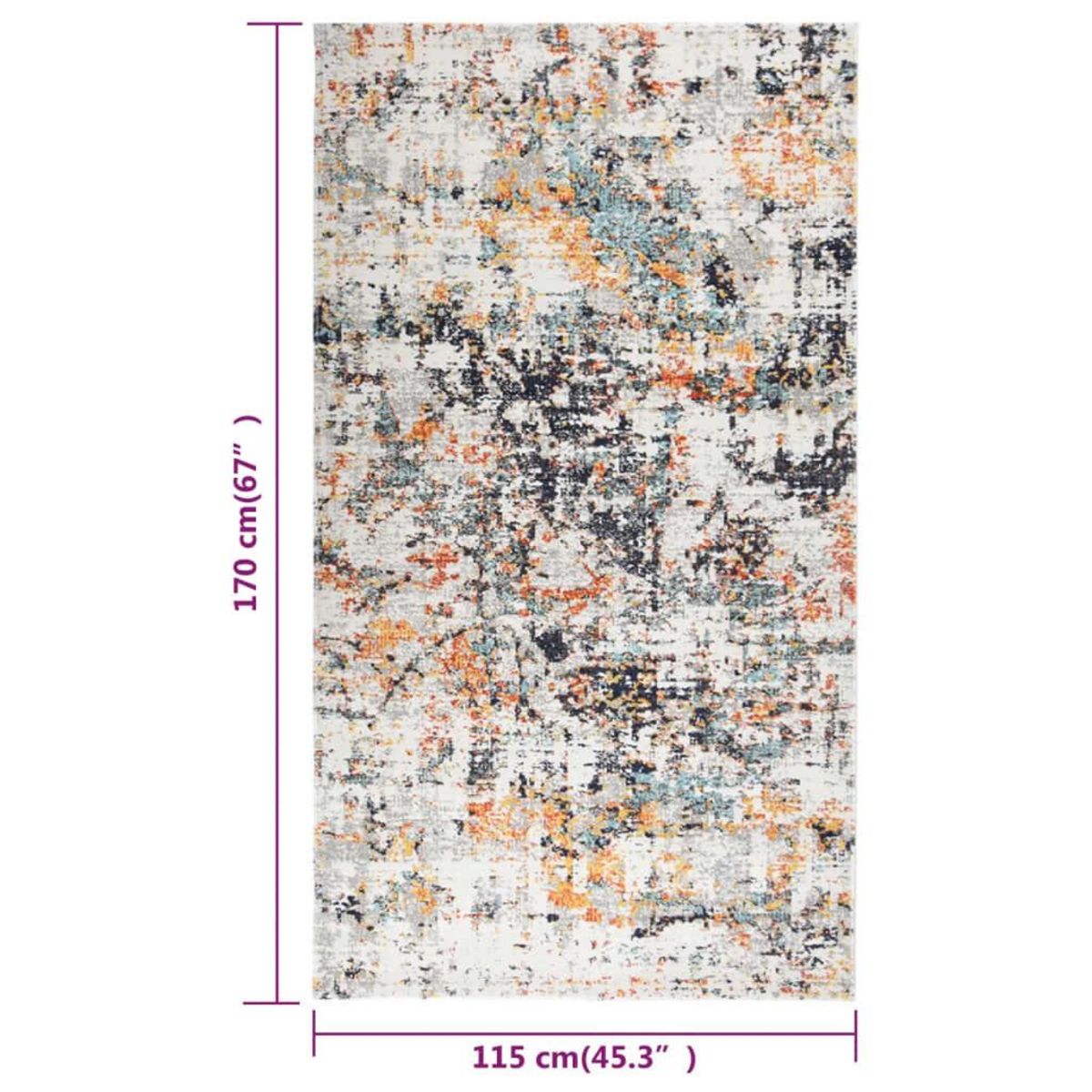VIDAXL Tapis a tissage plat d'exterieur 115x170 cm Multicolore