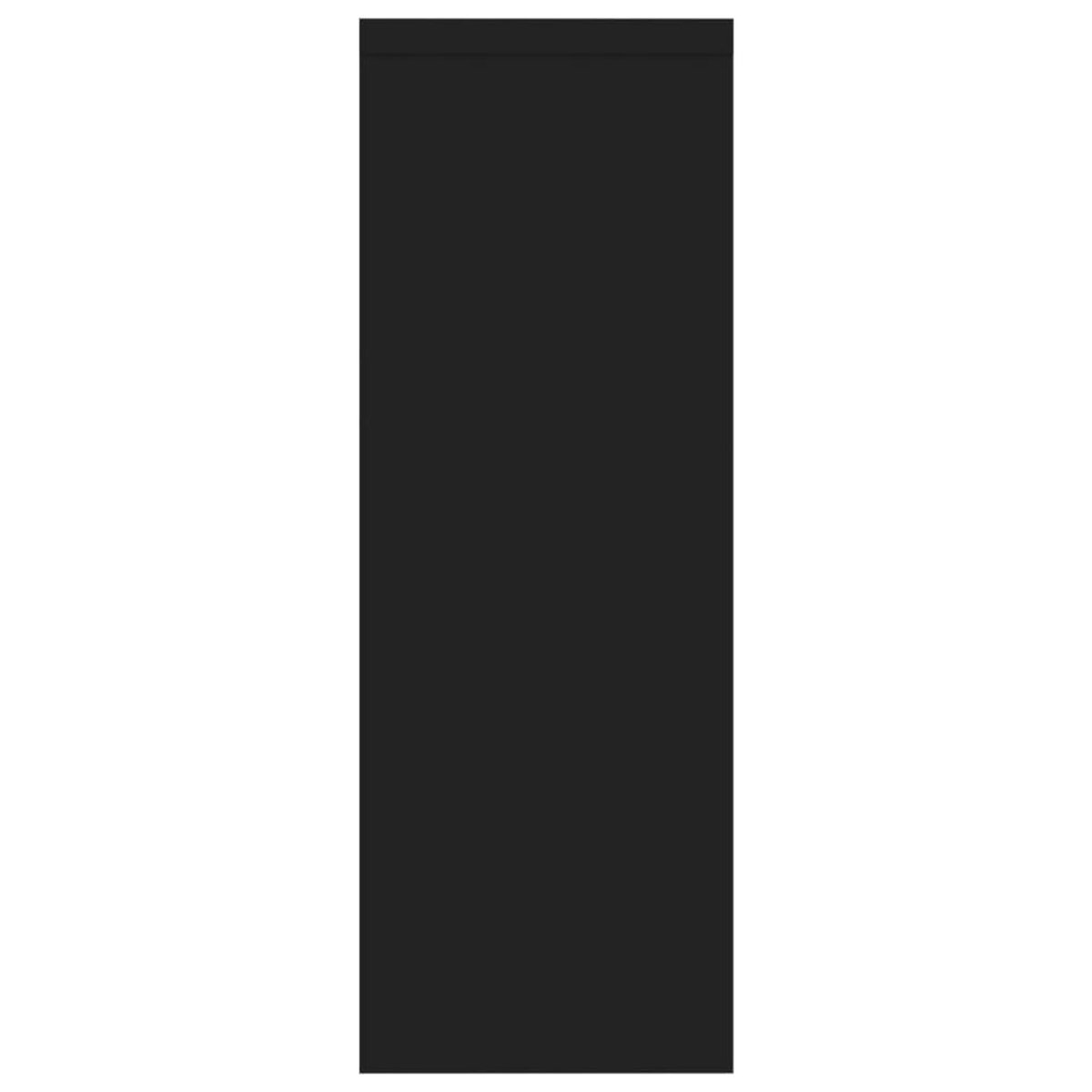 VIDAXL Etagere murale Noir 45,1x16x45,1 cm Bois d'ingenierie