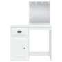 Voir la diapositive 5 : VIDAXL Coiffeuse avec lumieres LED blanc 90x42x132,5 cm