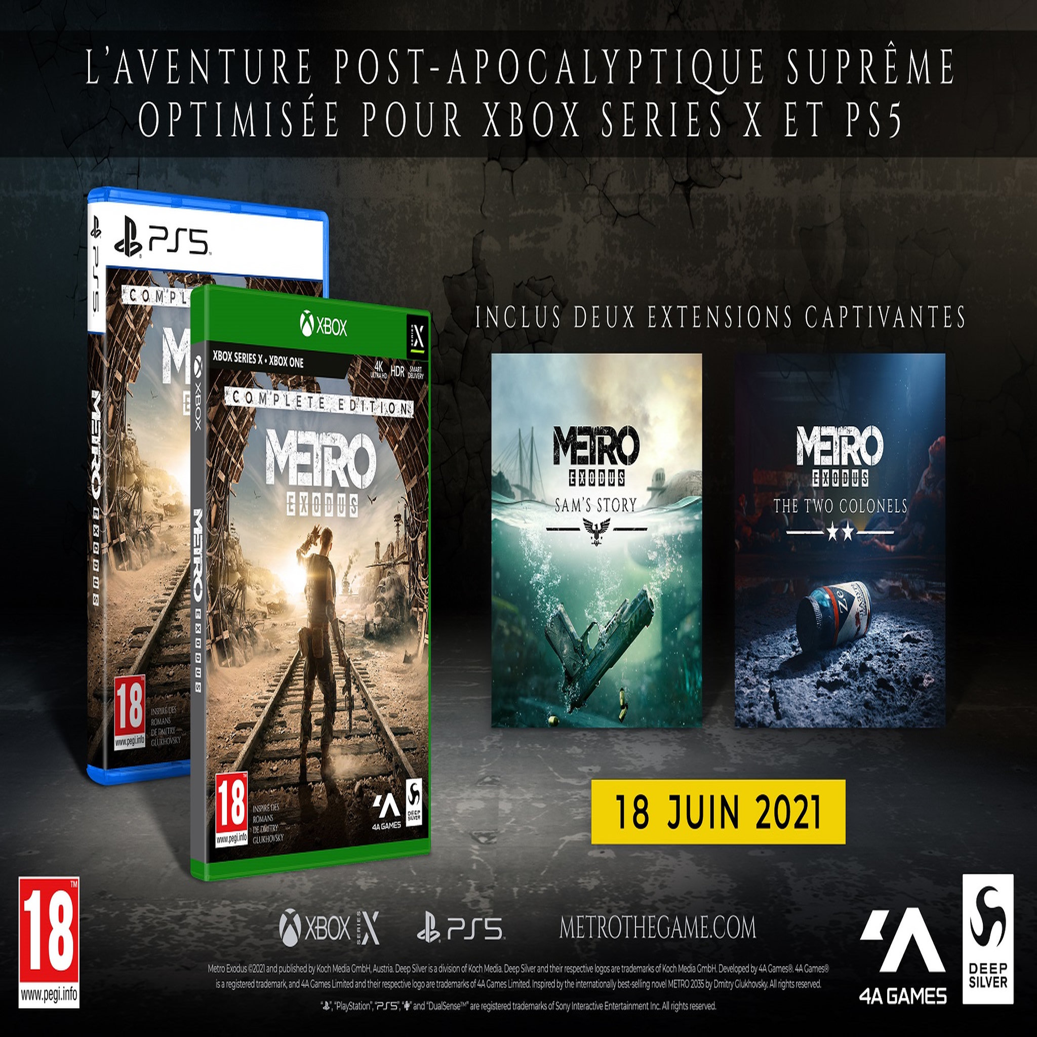 Voir la diapositive 2 : Metro Exodus Complete Edition PS5