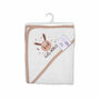 Voir la diapositive 2 : Paris Prix Cape de Bain en Coton  Lapin  75cm Beige & Blanc