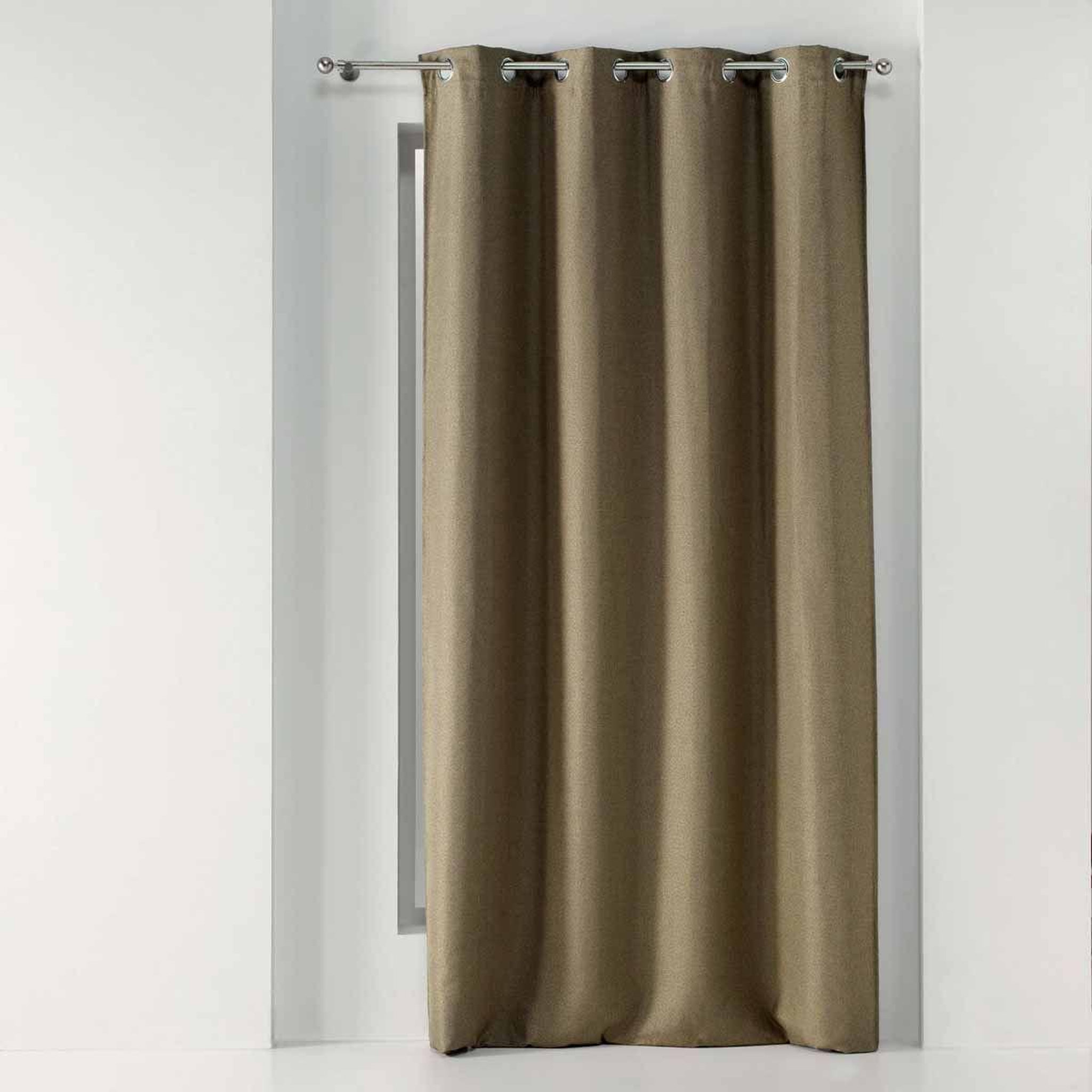 Douceur d'Intérieur Rideau occultant  tissea  135x240cm noisette