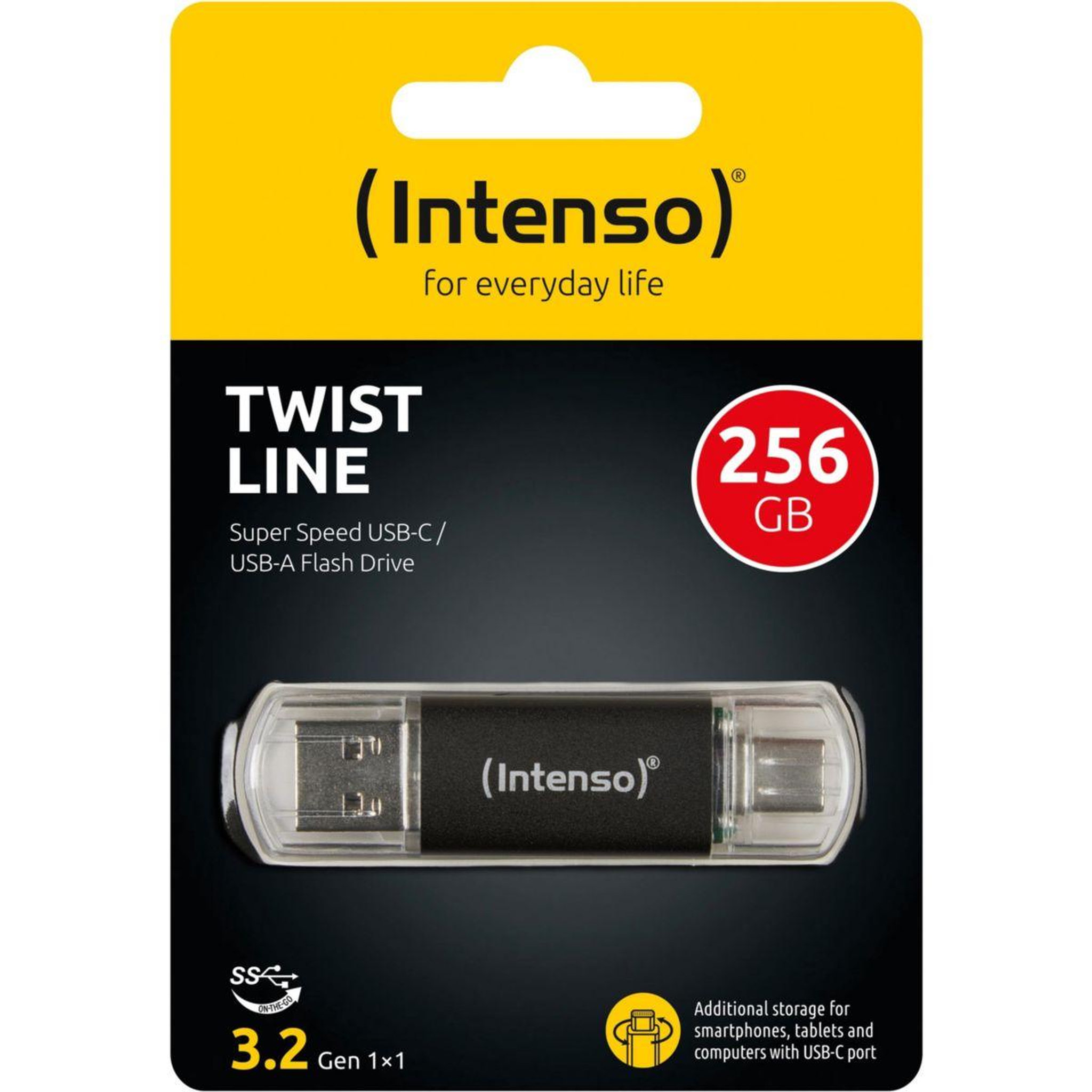 Intenso Clé USB 256GB Twist Line USB 3.2