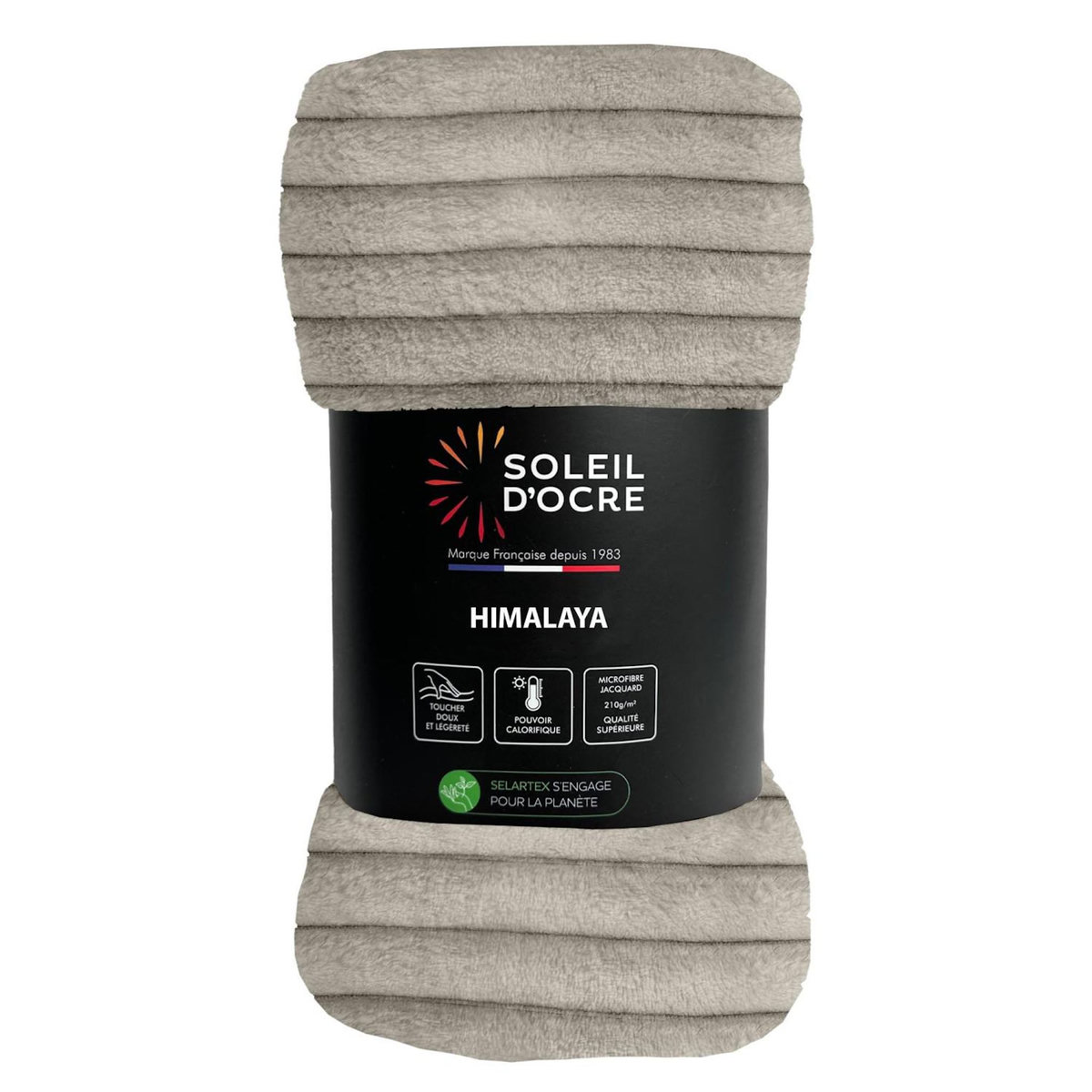 SOLEIL D'OCRE Couvre lit flanelle et velours HIMALAYA, par Soleil d'ocre