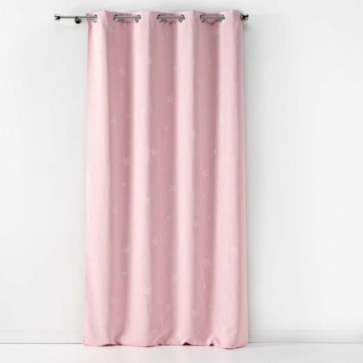 Paris Prix Rideau à Œillets  Phosphorescent Fluo  140x240cm Rose