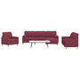 Voir la diapositive 1 : VIDAXL Ensemble de canapes 4 pcs repose-pied et coussins decoratifs