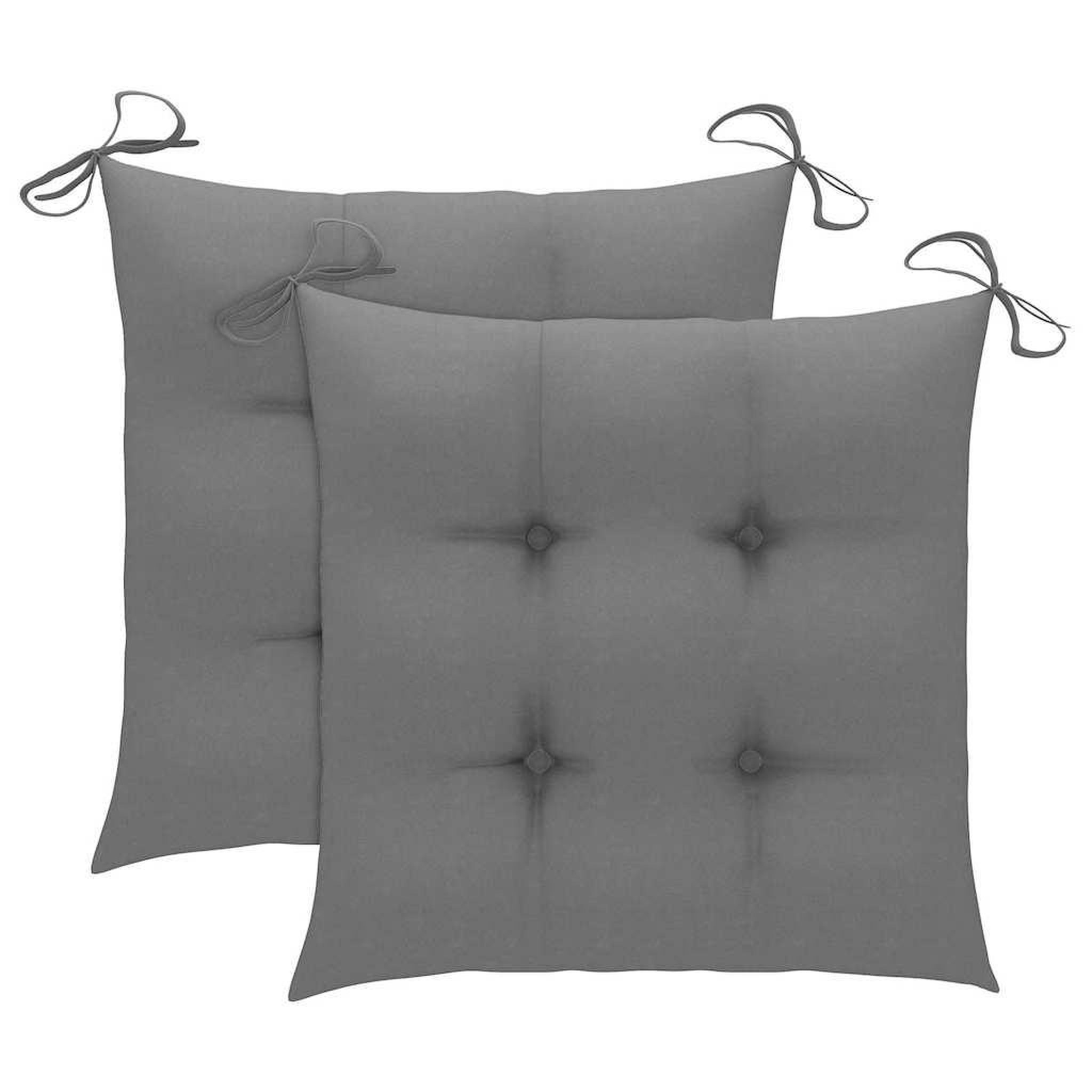 Voir la diapositive 6 : VIDAXL Chaises de jardin avec table a the et coussins Acacia solide