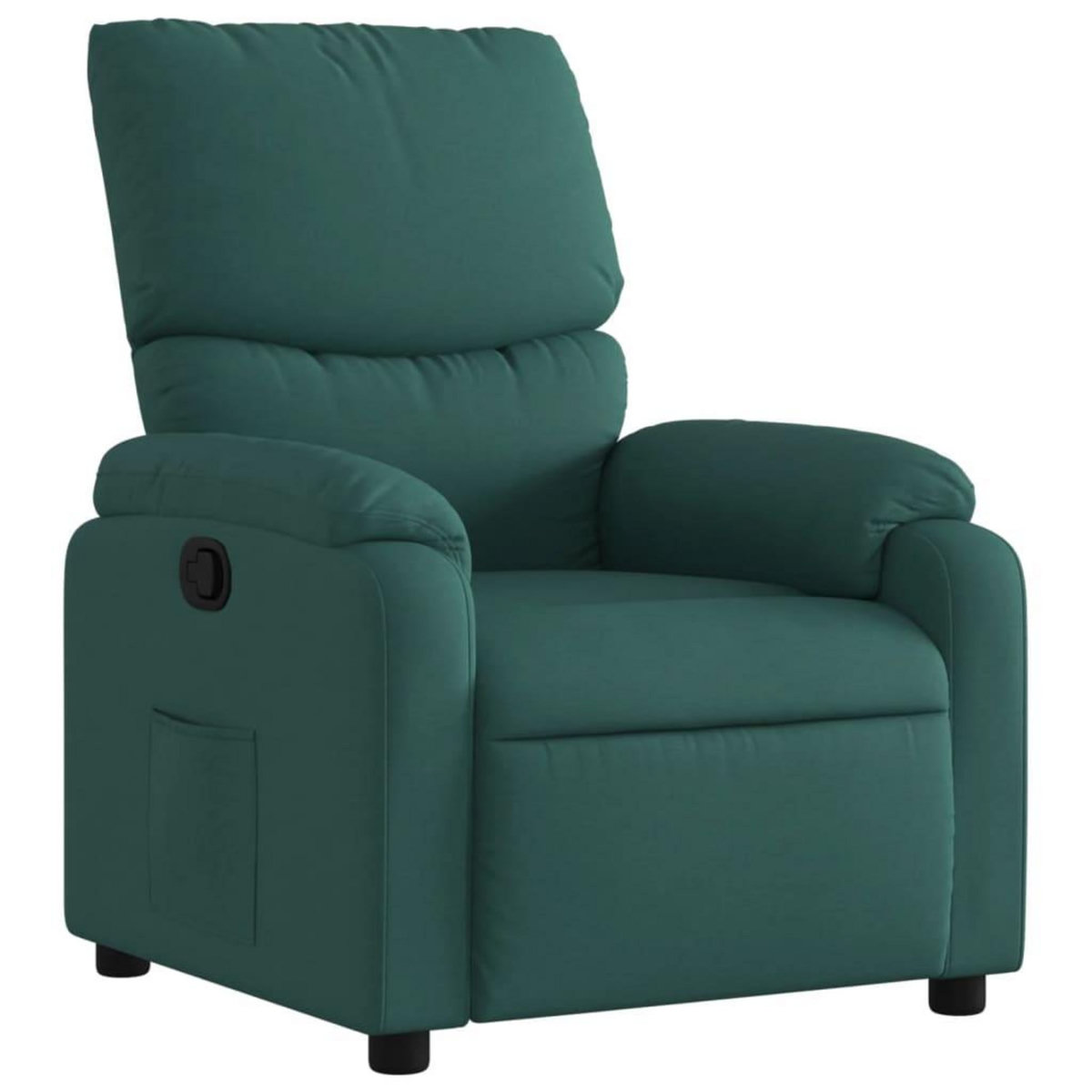 VIDAXL Fauteuil inclinable Vert fonce Tissu