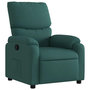 Voir la diapositive 2 : VIDAXL Fauteuil inclinable Vert fonce Tissu