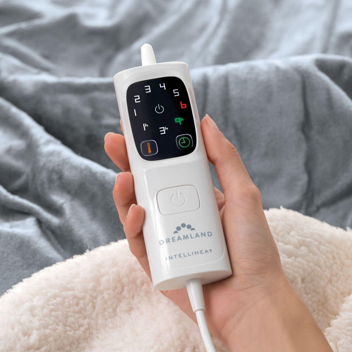 DREAMLAND Couverture chauffante PYJAMA DAYS SHERPA ET VELOURS 6T 160X120