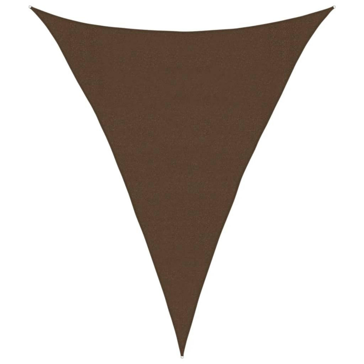 VIDAXL Voile d'ombrage 160 g/m^2 Marron 3x4x4 m PEHD