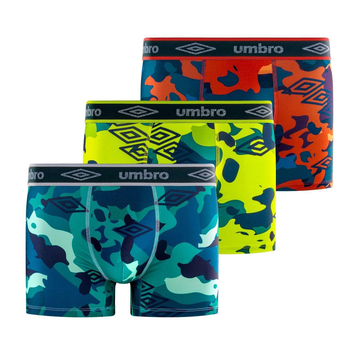 UMBRO Lot de 3 boxers homme Pur Kamo
