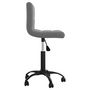 Voir la diapositive 3 : VIDAXL Chaise pivotante a manger Gris fonce Velours
