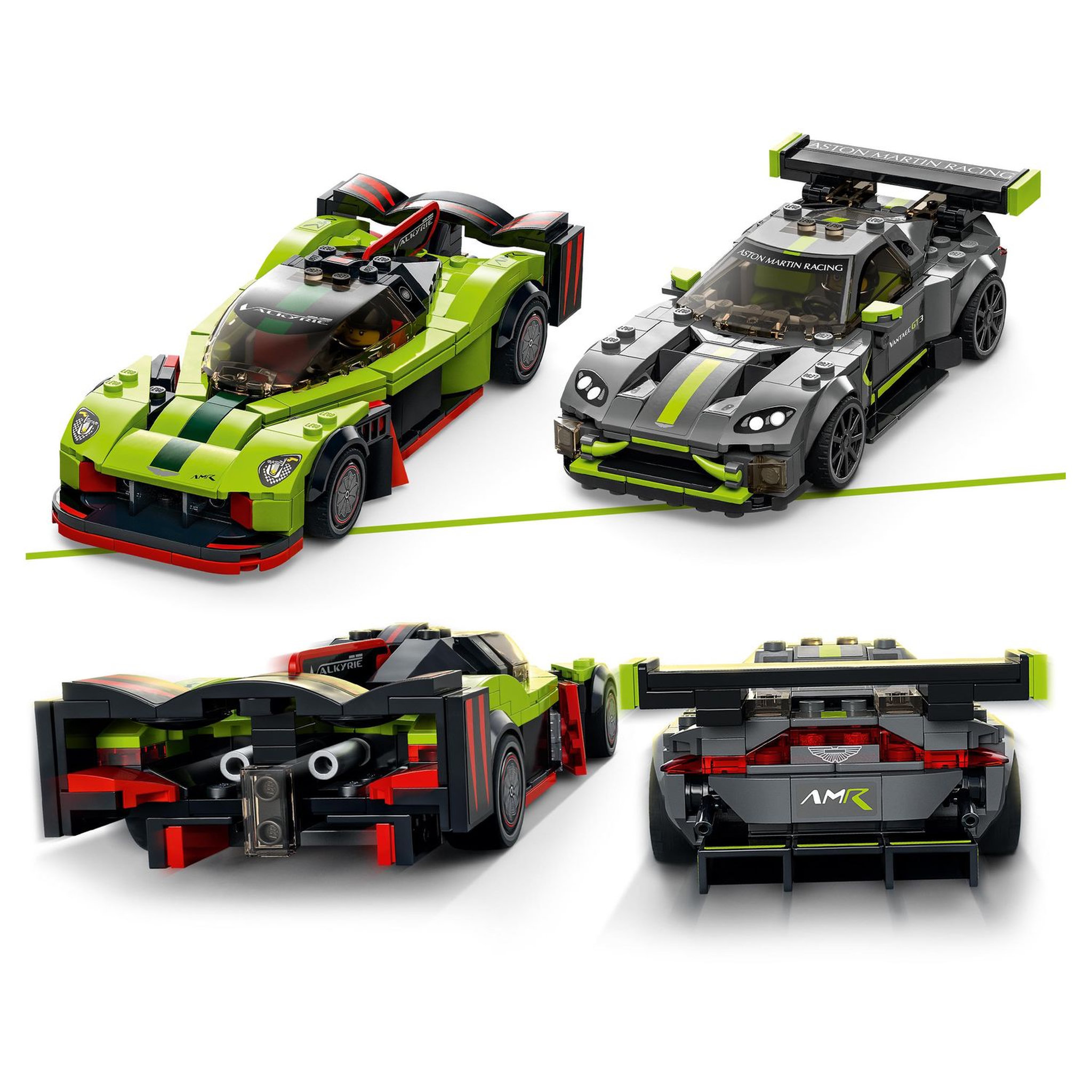 Voir la diapositive 5 : LEGO Speed Champions 76910 Aston Martin Valkyrie AMR et Vantage GT3, 2 Modèles de Voitures de Course, Jouet à Collectionner Pour Enfants
