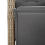 Voir la diapositive 5 : VIDAXL Ensemble a manger de jardin avec coussins 5pcs Beige poly rotin