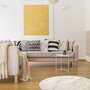 The Home Deco Factory Tapis rond effet fourrure Cocooning - Diam. 115 cm - Blanc ecru