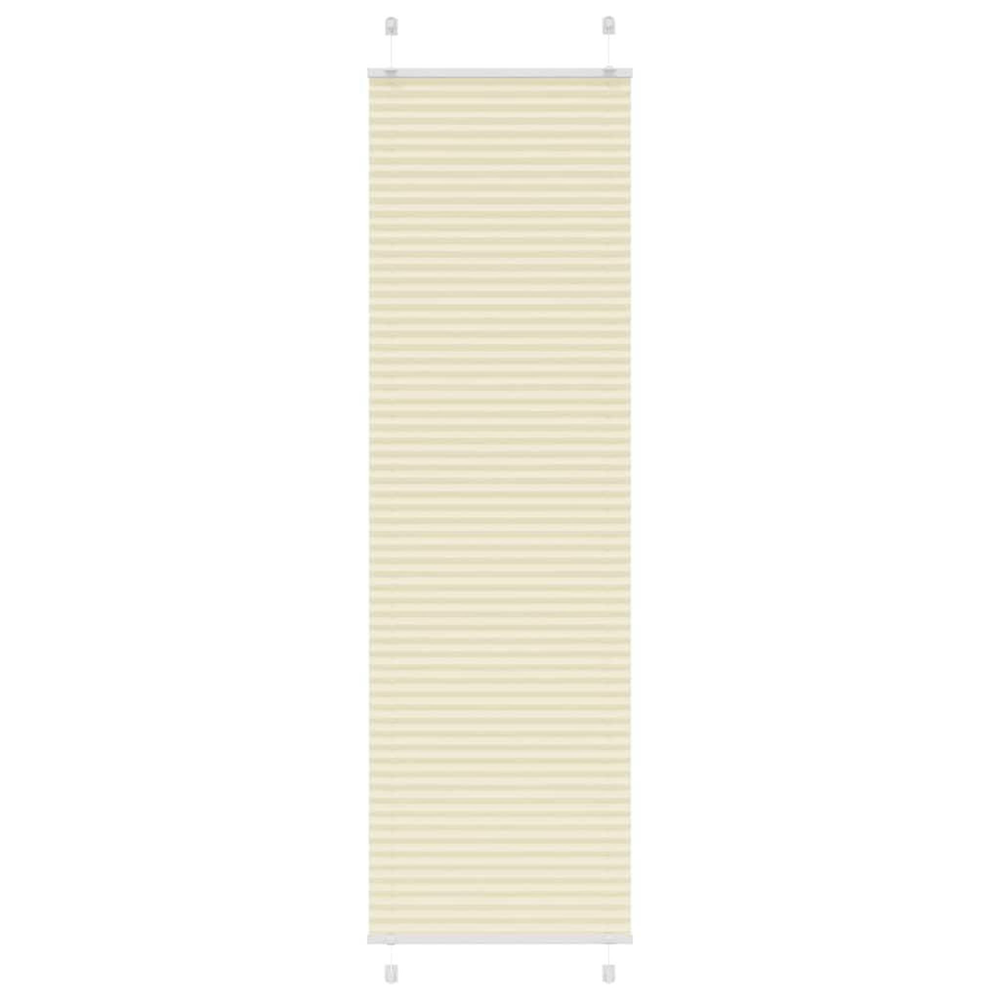 VIDAXL Store plisse creme 65x200 cm largeur du tissu 64,4 cm polyester